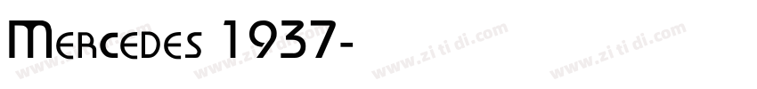 Mercedes 1937字体转换